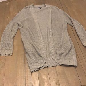 American Eagle cotton Grey cardigan Sweater L